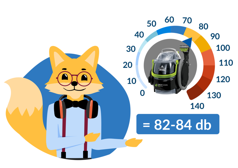 niveau sonore shampouineuse bissell spot clean pet pro